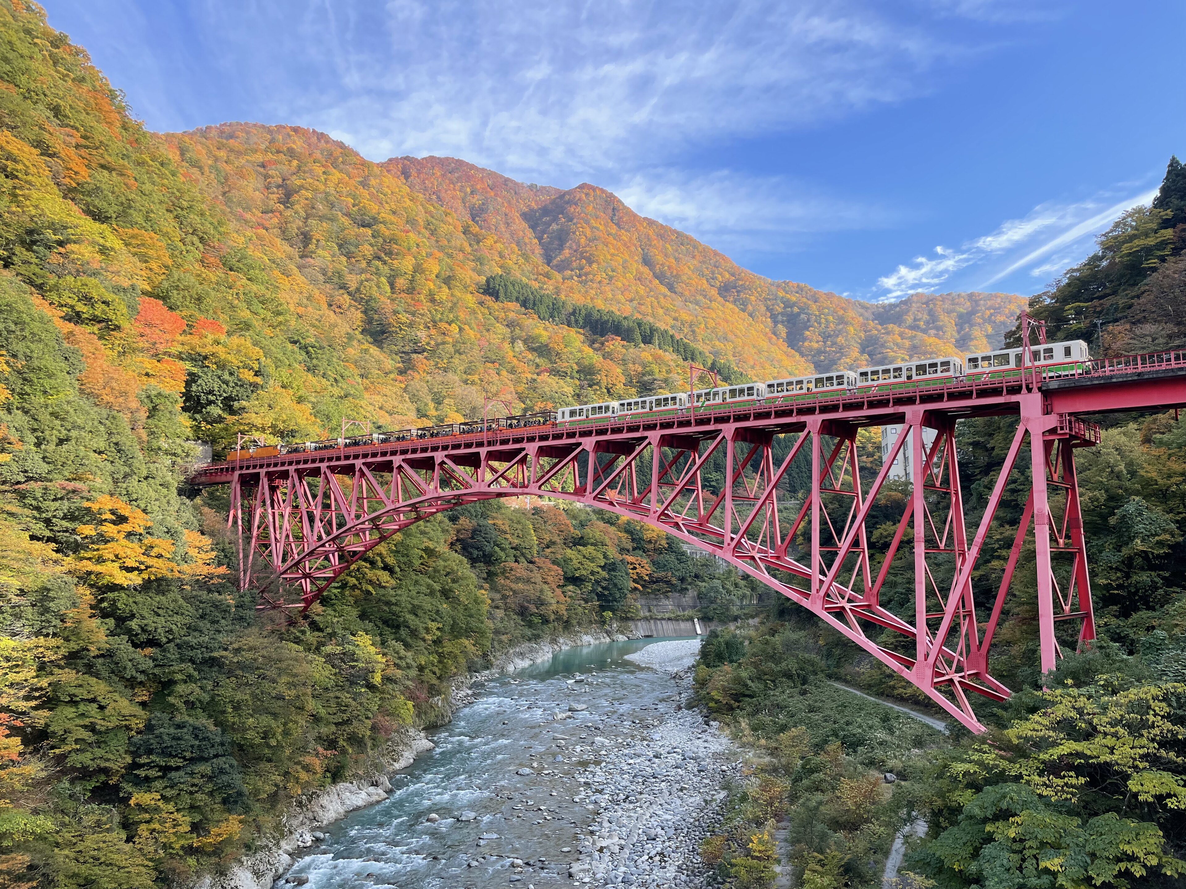 The Kurobe Gorge Railway is one of Japan's most scenic routes